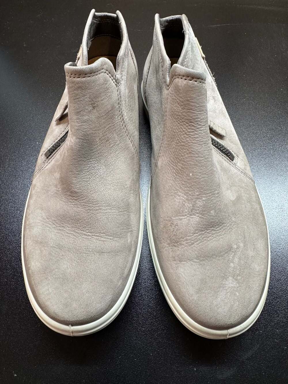 ECCO Women's Soft 7 Zip Bootie Warm Grey Size 9